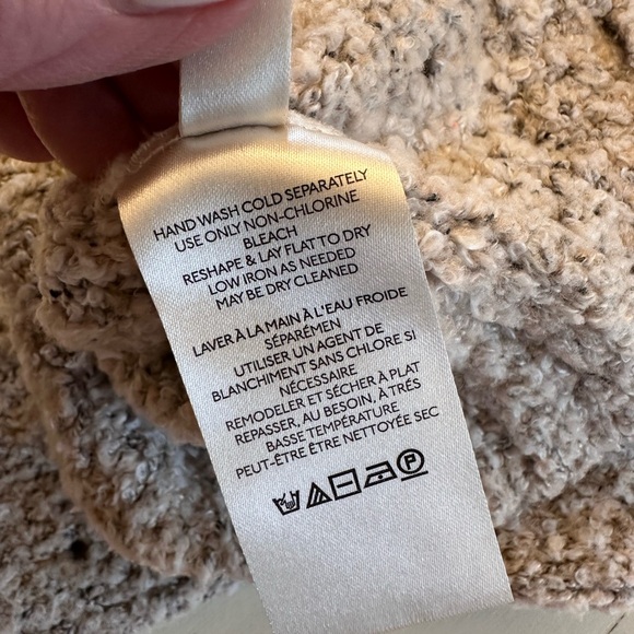 Free People Textured Knit Sweater - Taupe XS - Picture 6 of 7